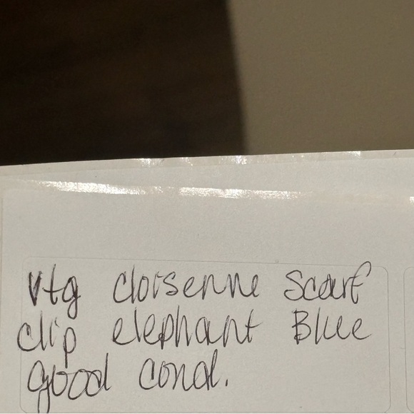 Vintage cloisonné scarf clip - Picture 4 of 4